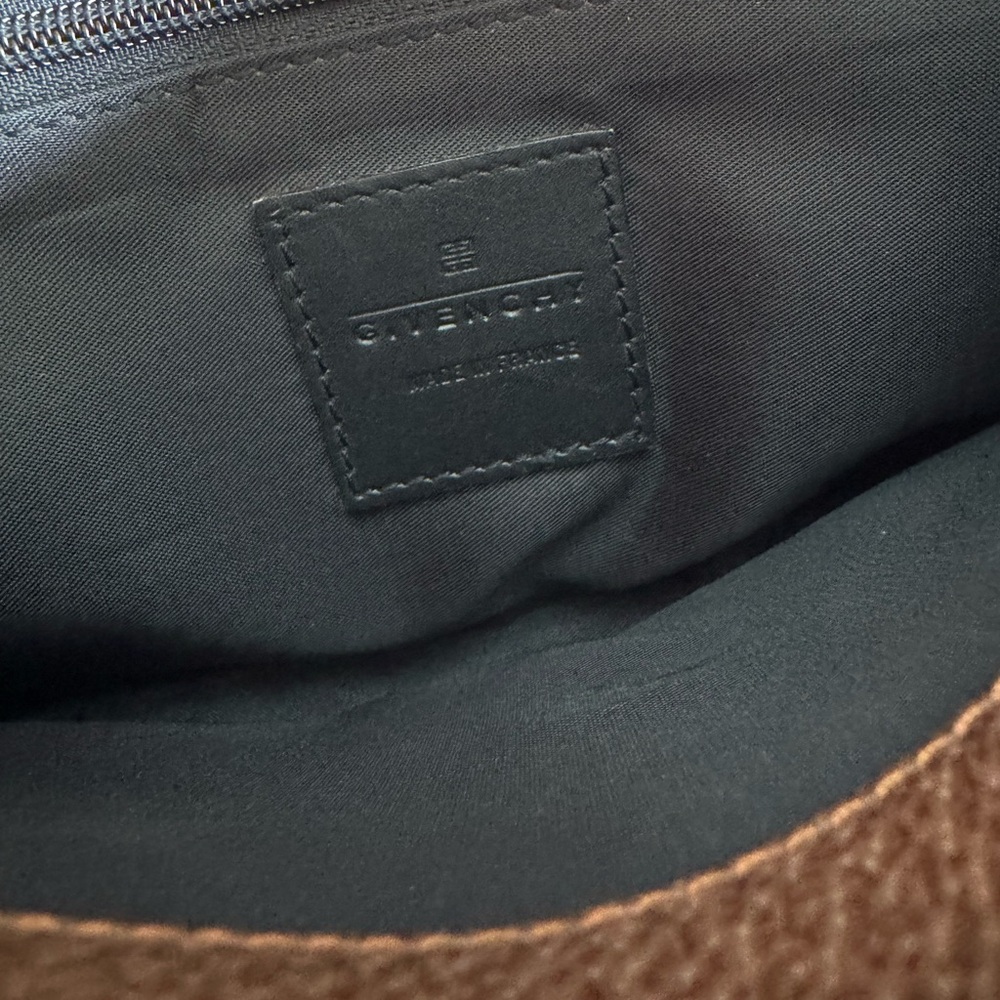 Givenchy Chocolate And Taupe Patterned Shoulder B… - image 8